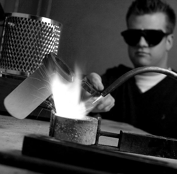 Jewellery making in action