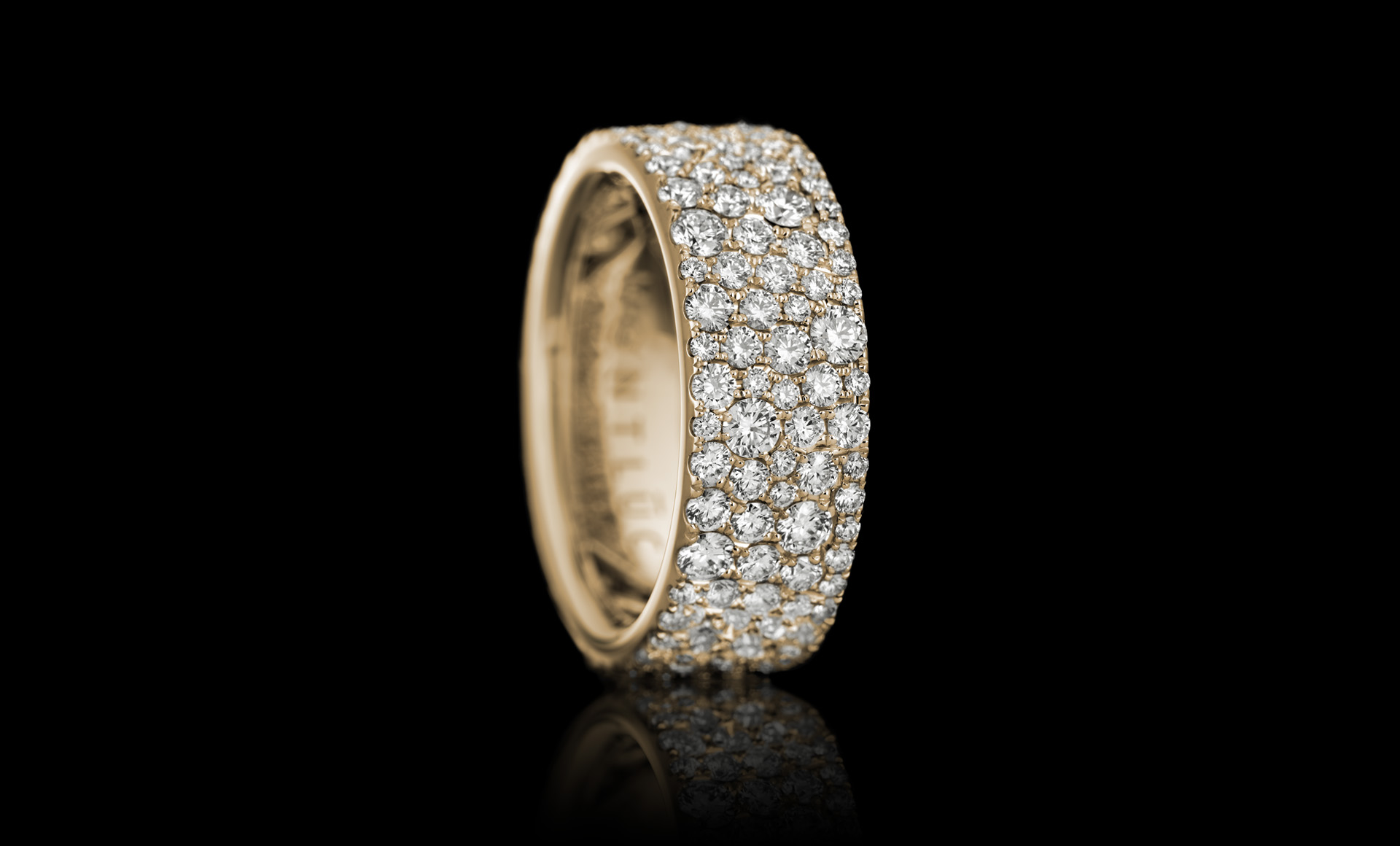 Constellation No.1 diamond ring yellow gold