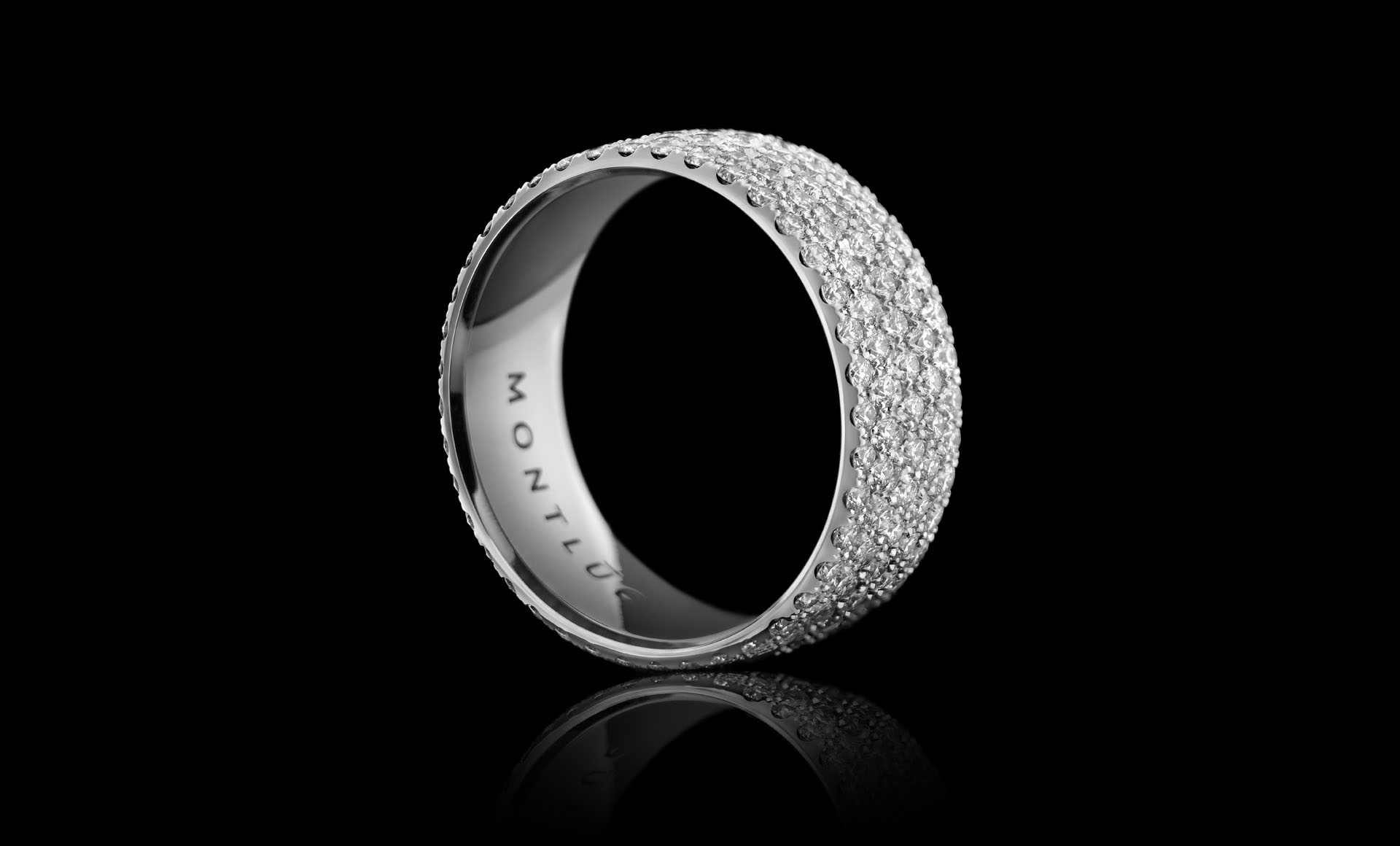 Constellation No.2 - a beautiful 5-row diamond ring